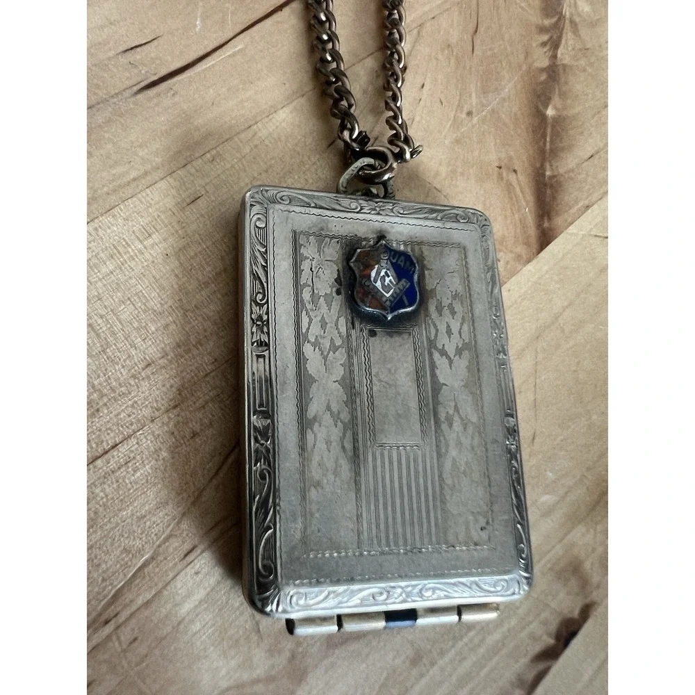 Antique Jr‎ Order United American Mechanics 10k Gold Filled Member Card Locket